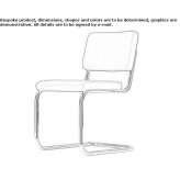 Upholstered chair on supports Luhden
