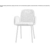 Upholstered chair with armrests Luetzen