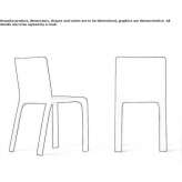 Leather upholstered chair Taggia