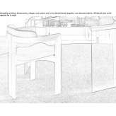 Krzesło welurowe tapicerowane z podłokietnikami Tilapa