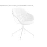 Swivel, upholstered trestle chair Belcesti