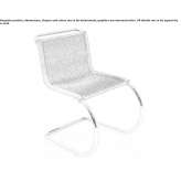 Rattan chair on supports Velikent