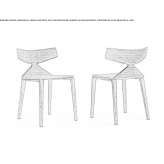 Wooden chair Boucau