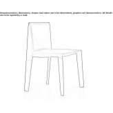 Chair upholstered with tanned leather Landudec