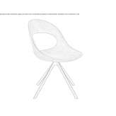 Solid wood swivel trestle chair Wardow