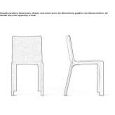 Chair upholstered with fabric Taggia