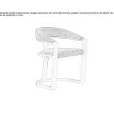 Wooden chair with open backrest Dubrovka