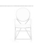 Upholstered chair with armrests Rilievo