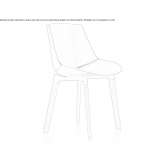 Leather upholstered chair Gambier