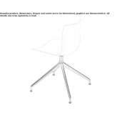 Swivel chair on trestles Racine