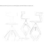 Height adjustable chair Cobar