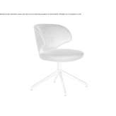 A small swivel armchair made of fabric with 4 spokes Nivelles