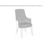 Fabric chair with armrests Harstad