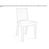 Solid wood chair with integrated cushion Erkilet