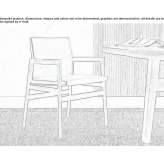 Upholstered leather chair with armrests Valgioie