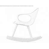 Polyurethane rocking chair with armrests Cimislia