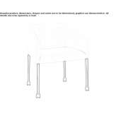 Upholstered chair on wheels Tapo