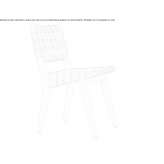 Wooden chair with cotton tape Speyer