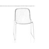 Polycarbonate chair with the possibility of stacking on the sled base Nitro
