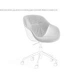 Swivel, upholstered chair with height adjustment Belcesti