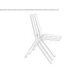 Metal chair Kasina