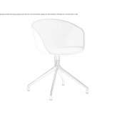 Upholstered swivel chair with armrests Belcesti