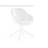Swivel, upholstered trestle chair Belcesti