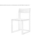 Oak chair with open backrest Araro