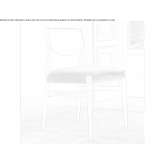 Solid wood chair and cuoietto leather backrest Acos