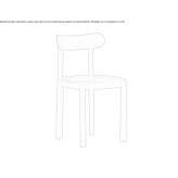 Wooden chair Vetrino