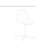Swivel chair made of polypropylene with a 4-star base Idil