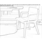 Leather chair with armrests Kozle