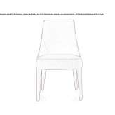 Chair upholstered with fabric Mactun