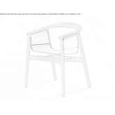 Solid wood chair with armrests Iznajar