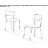 Elm chair with integrated cushion Bacesti
