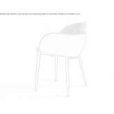 Chair with armrests Assisi