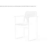 Upholstered chair with armrests Dragor