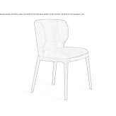 Fabric chair Quanah