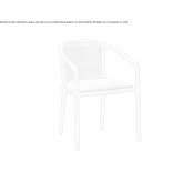 Upholstered wooden chair with armrests Eruh