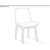 Leather upholstered chair Valga