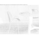 Chair upholstered in fabric with armrests Kapakli
