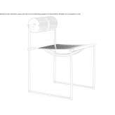 Perforated metal chair Fadd