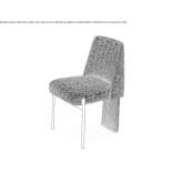 Chair upholstered with fabric Moere