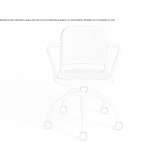 Swivel aluminum chair on wheels Nephi
