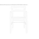 Ash chair with armrests Ploezal