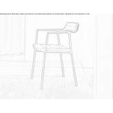 Upholstered chair with armrests Floreffe