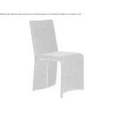 Fabric chair with removable cover Alforja
