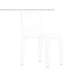 Stackable wooden chair Kakanj