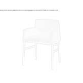Fabric chair with armrests Zavodske