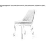 Upholstered chair Poliana
